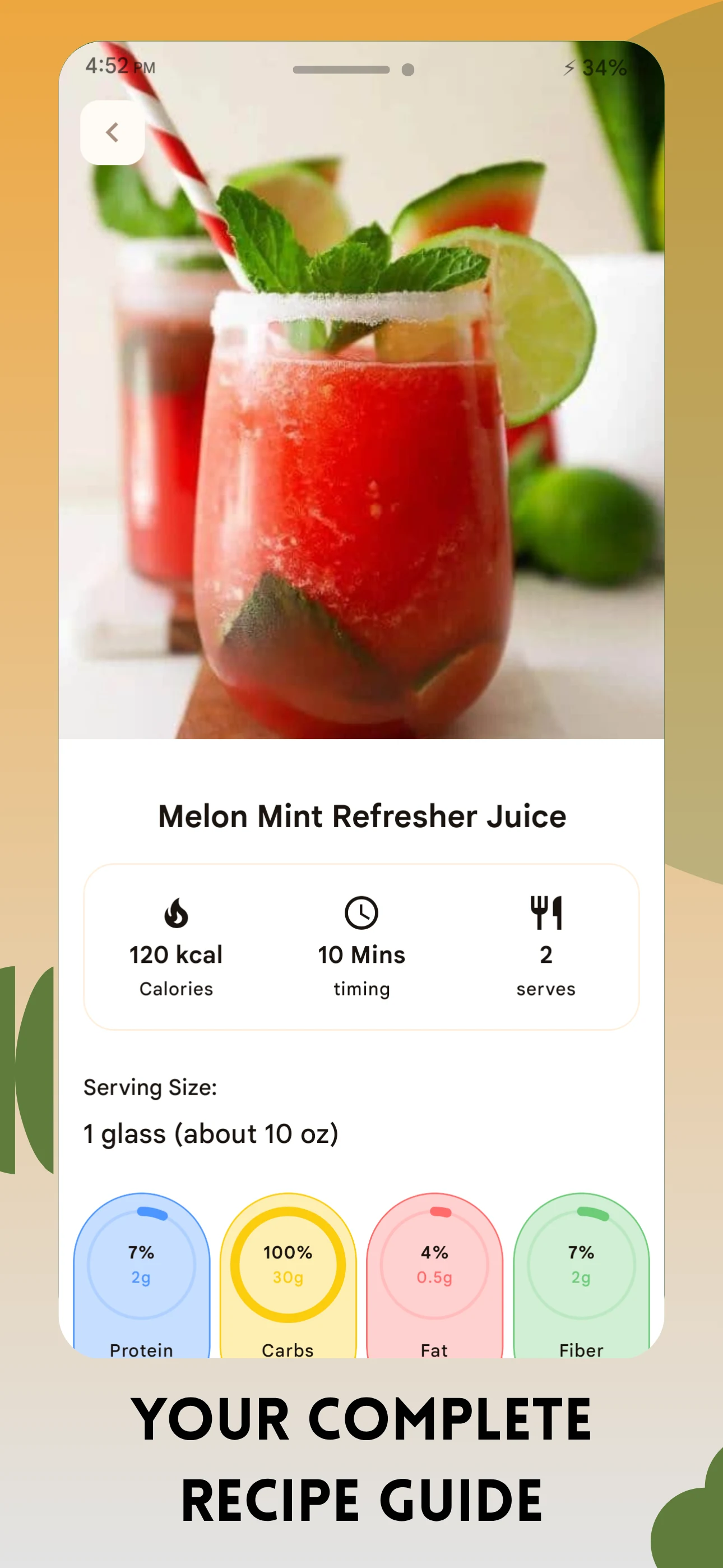 Fruit Vegetable Juice Recipes screenshot