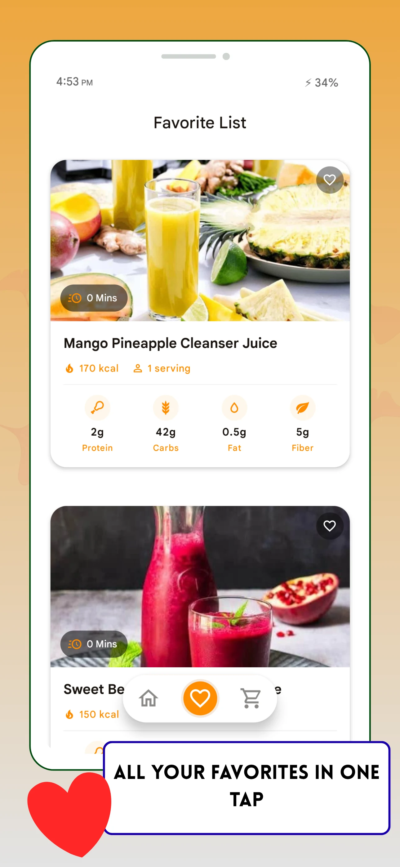 Fruit Vegetable Juice Recipes screenshot